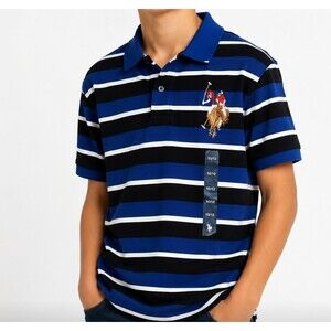 New NWT Polo Ralph Lauren Boys  Logo Mesh School Preppy Polo Shirt Beach 10-12